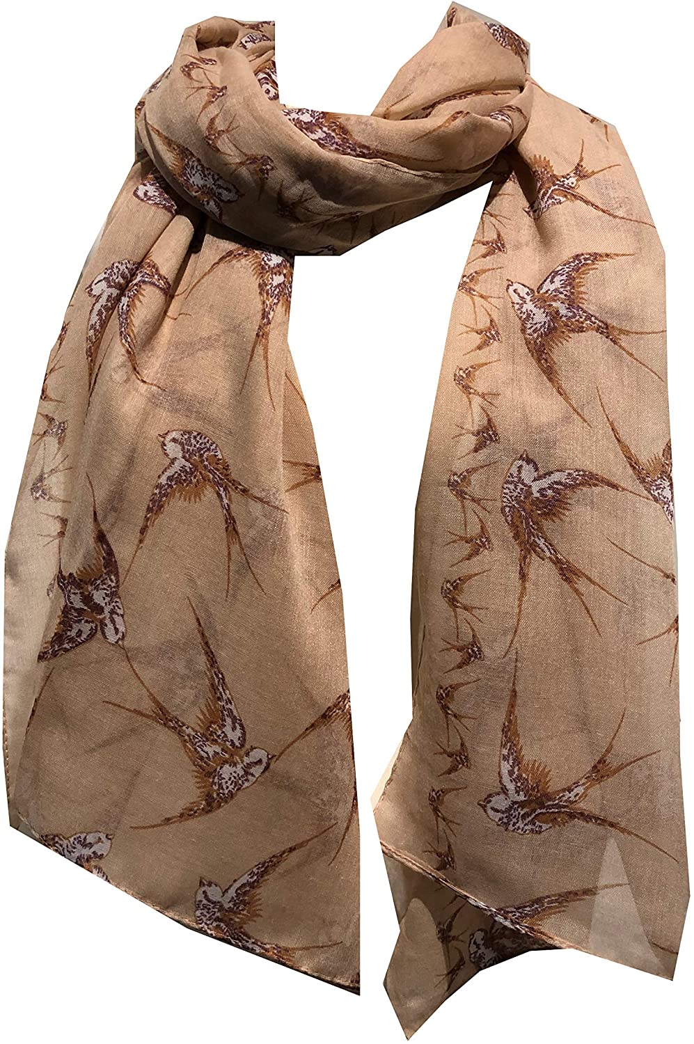 Pamper Yourself Now Beige/Peach Big Swallow Scarf