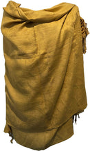 Load image into Gallery viewer, Plain Mustard Pashmina Style Scarf/wrap.
