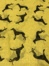 Load image into Gallery viewer, mustard greyhound scarf
