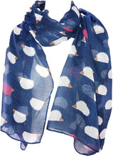 Load image into Gallery viewer, Pamper Yourself Now Blue with White and red Hedgehog Scarf, Great presnt/Gifts.
