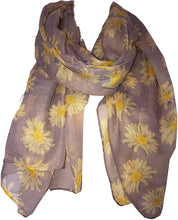 Load image into Gallery viewer, Pamper Yourself Now Lilac Daisy Scarf Lovely Soft Scarf
