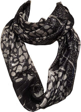 Load image into Gallery viewer, Pamper Yourself Now Bluey/Grey Animal Print Shiny Snood
