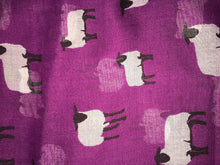 Load image into Gallery viewer, Pamper Yourself Now Purple Sheep Design Long Scarf, Soft Ladies Fashion London
