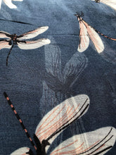 Load image into Gallery viewer, Pamper Yourself Now Blue with Coloured Big Dragonfly Design Scarf Lovely Soft Scarf Fantastic Gift

