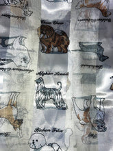 Load image into Gallery viewer, Pamper Yourself Now Cream Shiny Dog Scarf with Different Dog Breeds
