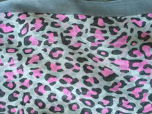 Load image into Gallery viewer, Grey with Pink Chiffon Style Animal Leopard Print Design Soft Ladies Scarf with Border
