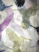Load image into Gallery viewer, Pamper Yourself Now Creamy White Hummingbird Scarf Lovely Soft Scarf
