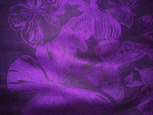 Load image into Gallery viewer, Purple with black butterflies Pashmina Style Scarf Lovely Summer wrap
