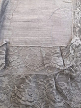 Load image into Gallery viewer, Pamper Yourself Now Grey Plain Long Soft Scarf with lace Trim
