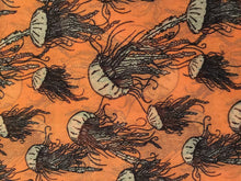 Load image into Gallery viewer, Pamper Yourself Now Peachy Orange Jellyfish Design Scarf.
