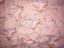 Load image into Gallery viewer, Pamper Yourself Now Peach Unicorn Design Long Scarf/wrap with Frayed Edge
