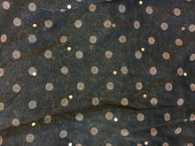 Load image into Gallery viewer, Green Spotty Long Thin Shiny Scarf with Pretty Sparkle Lovely for Evening wear
