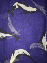 Load image into Gallery viewer, Pamper Yourself Now Navy Whales Long Soft Scarf
