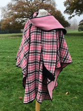 Load image into Gallery viewer, Tartan Pink cape
