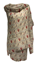 Load image into Gallery viewer, VW campervan design ladies long scarf, great for present/gifts. (light blue)
