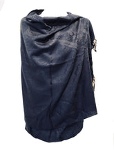 Load image into Gallery viewer, Plain Navy blue Pashmina Style Scarf
