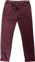 Load image into Gallery viewer, Italian stretch Burgundy Magic Trousers
