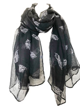 Load image into Gallery viewer, Pamper Yourself Now Women&#39;s owl Print Scarf Wraps Shawl Soft Scarves, Great for owl Lovers Ladies Gift,
