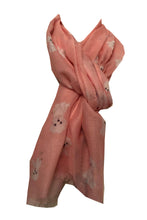 Load image into Gallery viewer, Pink Bichon Frise dog long scarf/wrap
