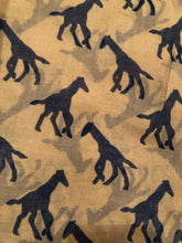 Load image into Gallery viewer, Beige with navy giraffe long soft ladies scarf
