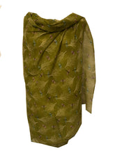 Load image into Gallery viewer, Mustard Dragonfly Daydream Design Soft Long Scarf/wrap

