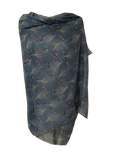 Load image into Gallery viewer, Blue Dragonfly Daydream Design Soft Long Scarf/wrap
