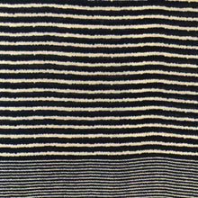 Load image into Gallery viewer, Pamper Yourself Now Navy Blue with White Stripes Long Soft Scarf
