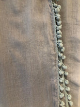 Load image into Gallery viewer, Pamper Yourself Now Grey Plain Scarf/wrap with bobbles
