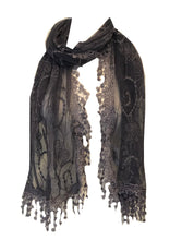 Load image into Gallery viewer, Purple  lace scarf
