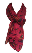 Load image into Gallery viewer, Pamper Yourself Now Pink Pheasant Long Scarf/wrap
