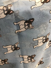 Load image into Gallery viewer, Pamper Yourself Now Light Blue French Bulldog Dog Long Scarf
