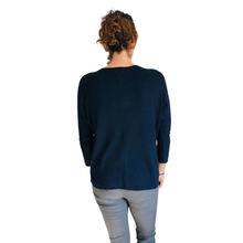 Load image into Gallery viewer, Ladies Navy Blue V-neck Jumper (A126)
