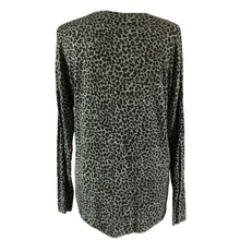 Load image into Gallery viewer, Grey small leopard print top A139
