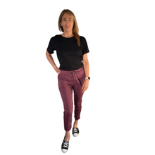 Load image into Gallery viewer, Burgundy Magic Pants trousers
