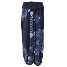 Load image into Gallery viewer, Navy Blue Mandala Print harem Trousers for women  (142)
