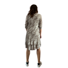 Load image into Gallery viewer, Mocha Dandelion stretchy dress for women  (A151)
