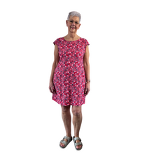 Load image into Gallery viewer, Strawberry rose Print Dress with pockets for women. (A154)
