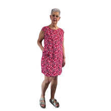 Load image into Gallery viewer, Strawberry rose Print Dress with pockets for women. (A154)
