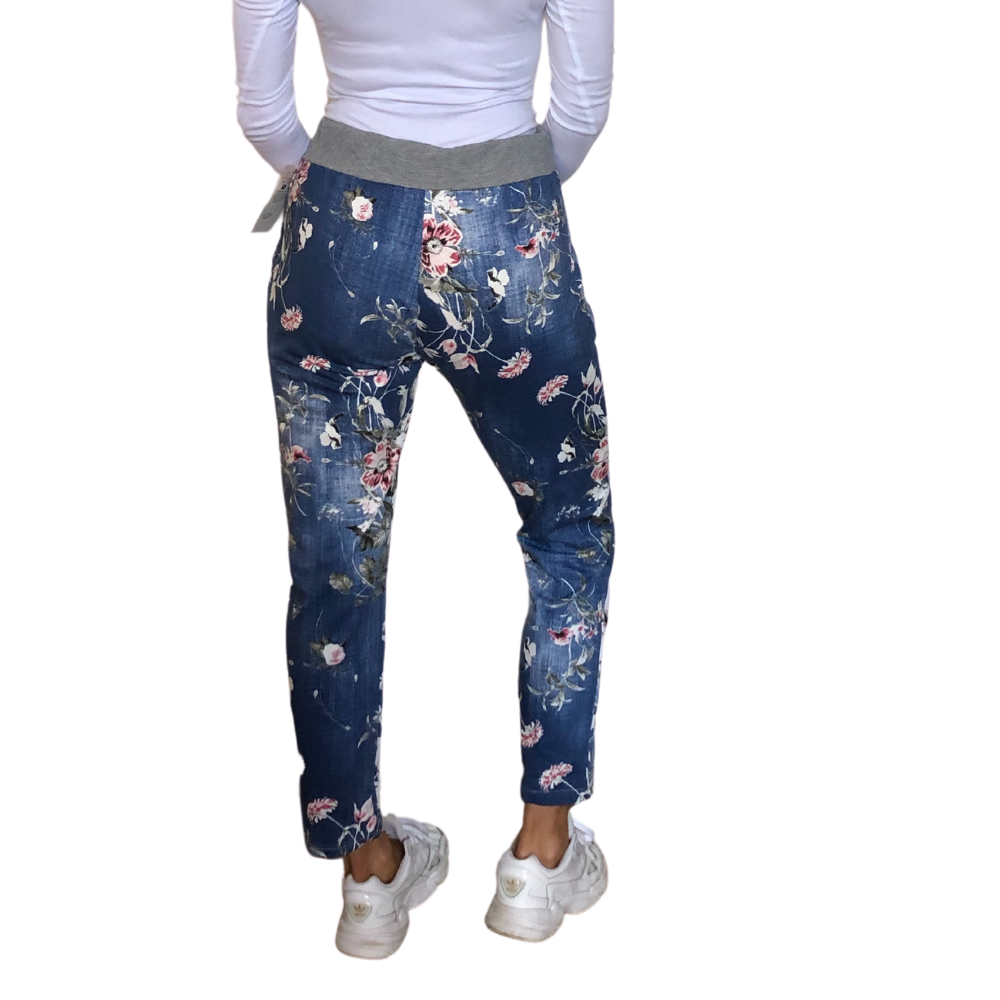 Italian floral joggers sale