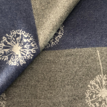 Load image into Gallery viewer, Ladies Cashmere Grey Dandelion reversable Blanket Scarf
