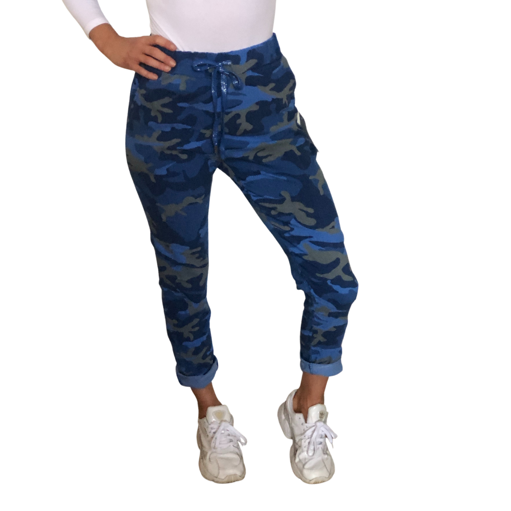 Royal blue 2025 camo pants