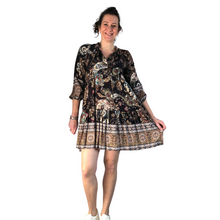 Load image into Gallery viewer, Paisley Tunic Dress 100% Cotton Recommended Fits Size UK 10-16 (A97) - Made in Italy
