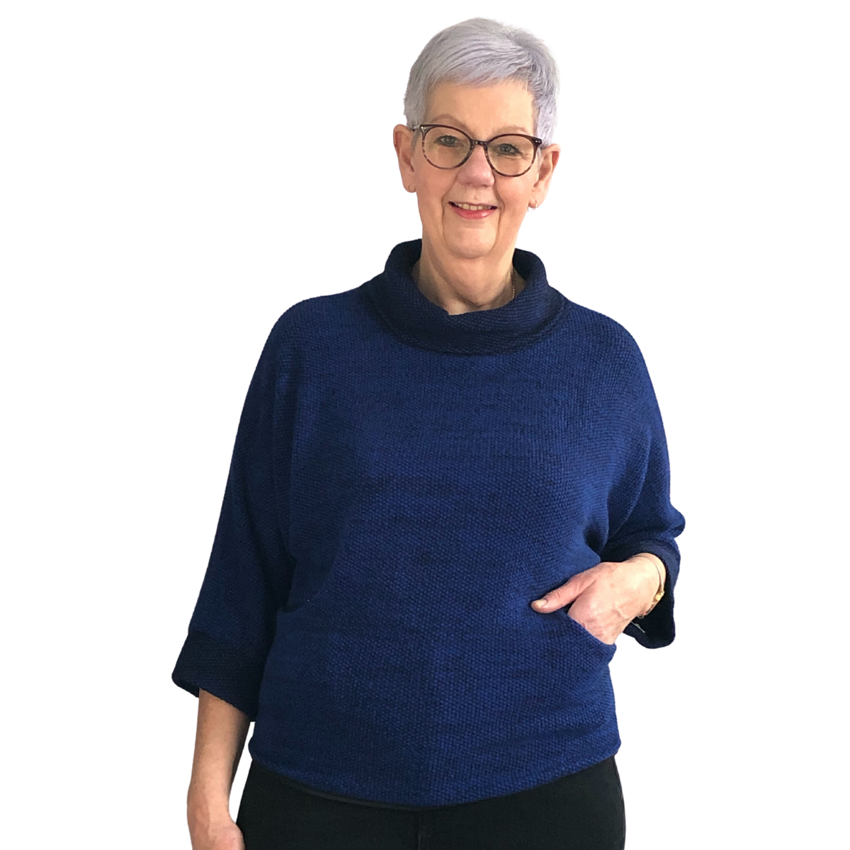 Royal blue top jumper ladies uk