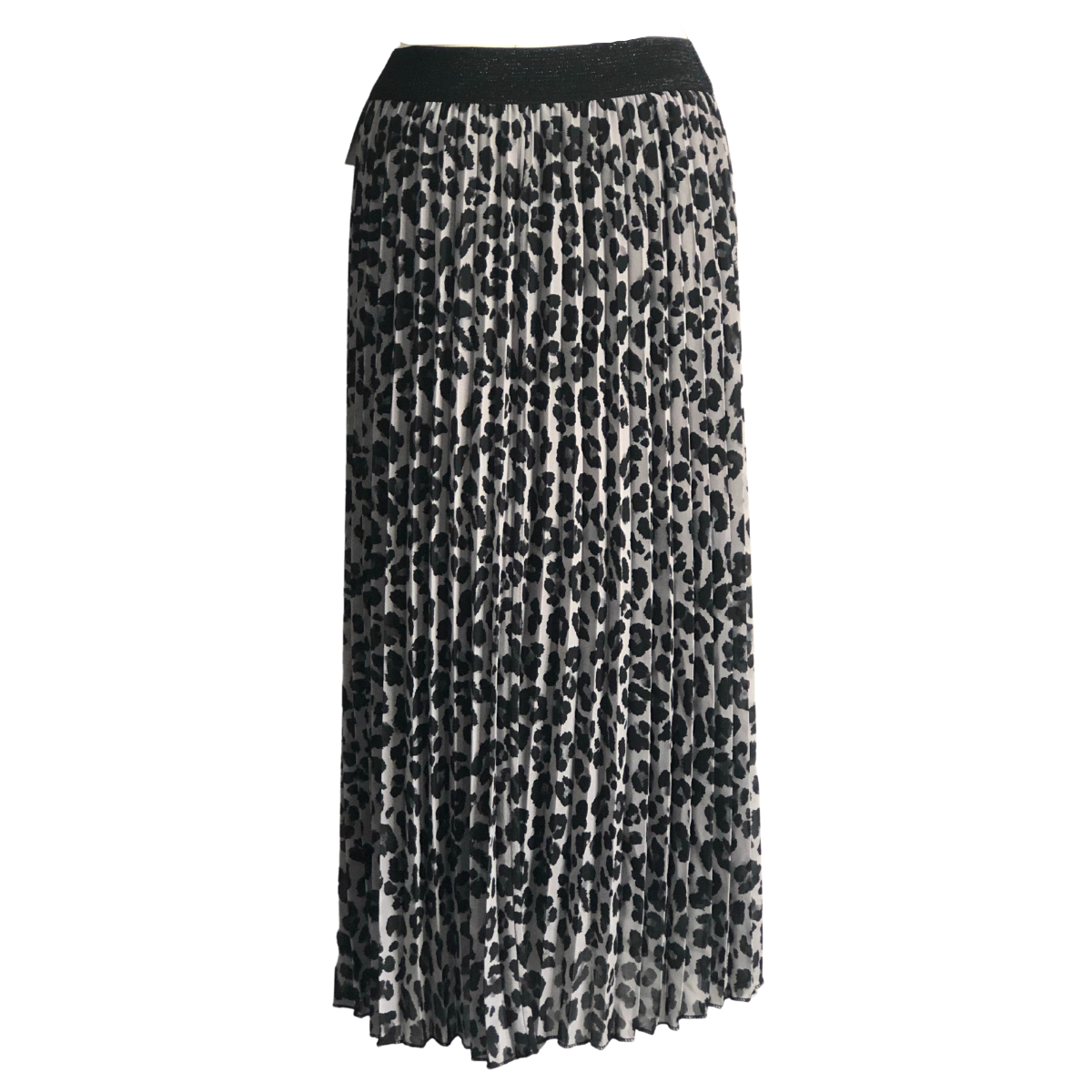 Grey leopard print midi skirt hot sale