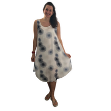 Load image into Gallery viewer, White dandelion puff design dress for women (A110)
