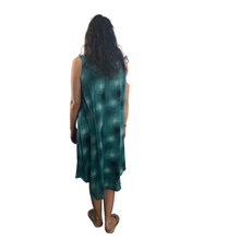 Load image into Gallery viewer, Teal dandelion puff design dress (A110)
