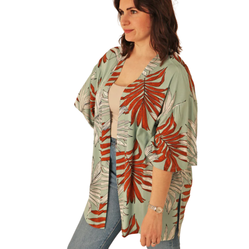 Short kimono 2025 beach cover up