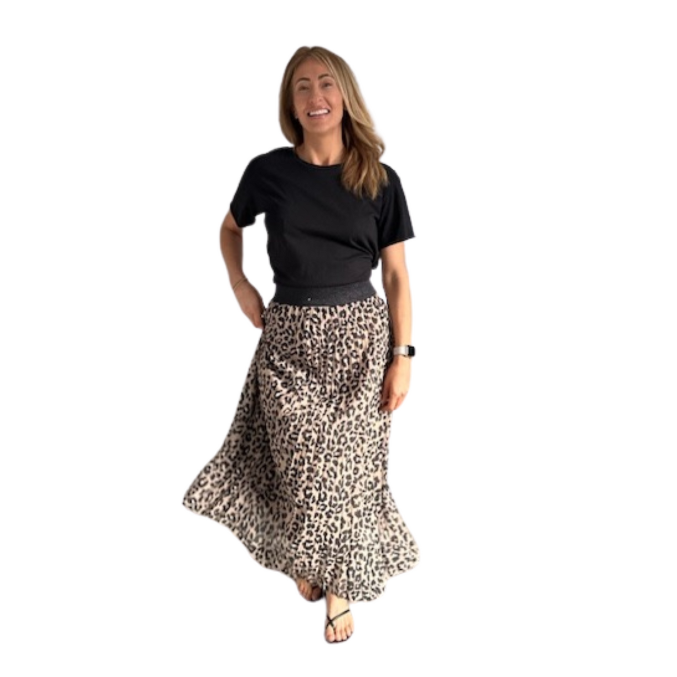 Ladies animal hot sale print skirt